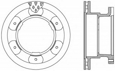OPEN PARTS bda254220 -  Тормозной диск